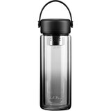 Vialli Design Črna steklena steklenica za vodo 350 ml Fuori – Cene