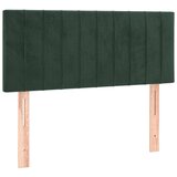 Maison Chic posteljno vzglavje - vzglavna omarica - nočna omarica temno zeleno 100x5x78/88 cm žamet, (21707531) Cene