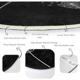 Mila Home Crni periv/pogodan za robotski usisavač okrugli tepih ø 100 cm Comfort – | shoptok.hr