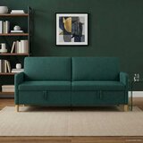 SOFA s pohranom Tamnozelena 192 x 78 x 87 cm Poliester | shoptok.hr