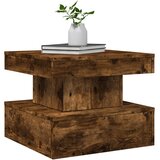 Ormarić za uzglavlje LED boja dimljenog hrasta 50x50x40 cm | shoptok.hr