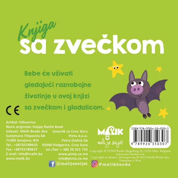 MALIK knjiga sa zvečkom - boje | Eponuda.ba