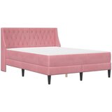  Okvir kreveta s madracem Ružičasta 140 x 190 cm Baršun | shoptok.hr