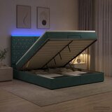  Krevet od pjene s madracem i LED-om Tamnozelena 180 x 200 cm | shoptok.hr