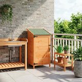 vidaXL Vrtno skladišče Rjava 59 x 56 x 113,5 cm Inženirski les, (5000235343) | Shoptok.si