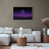 Slika - Futuristic landscape 2 (1 Part) Wide 120x80 U prirodnom drvenom okviru | shoptok.hr