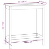  Barski stol 100 x 50 x 110 cm od masivne borovine | shoptok.hr