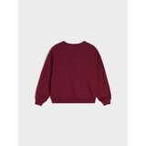 Sinsay Pamučna crewneck majica s ukrasnim volanima | shoptok.hr