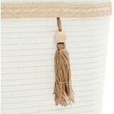  Košara za pohranu bijela Ø 38 x 36 cm pamučna | shoptok.hr