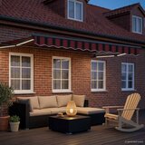 Ručna zlačivna tenda s LED diodama 3,5 x 2,5 m | shoptok.hr