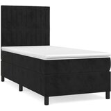 Box spring krevet s madracem crni 100x200 cm baršunasti | shoptok.hr