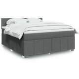 Maison Chic Box spring postelja - Vzmetna postelja z vzmetnico temno siva 180x200 cm blago SL24239, (21890898) | Shoptok.si