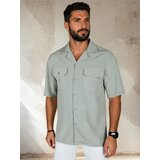 DStreet Koszula męska z krótkim rękawem szara | Shoptok.si