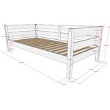 Vipack Bijeli dječji krevet od masivnog bora s podnicom 90x200 cm Margrit – | shoptok.hr