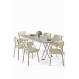 Hanah home Trpezarijski set, 7 dijelova, krem Slike