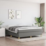 The Living Store Box spring postelja z vzmetnico temno siva 160x200 cm blago - Box Spring Postelja, (21516066) Cene