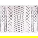 vidaXL perivi tepih 120 x 180 cm crno-bijeli protuklizni | shoptok.hr