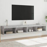  The Living Store TV omarica z LED lučkami 2 kosa betonsko siva 100x30x30 cm - TV Omarica, (21508265) Cene