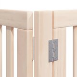  Vrata za pse s vratašcima 6 panela sklopiva 480 cm drvo topole Smeđa 80 x 90 x 2 cm | shoptok.hr