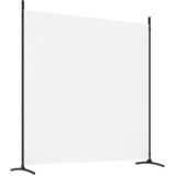 Sobna pregrada s 4 panela bijela 698x180 cm od tkanine | shoptok.hr