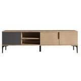 Hanah home tv polica tarz anthracite oak