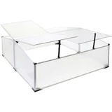 vrtni alu. rastlinjak 100x120cm prozoren dvojni 62402