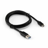 S Box crni kabl za punjač USB A (muški) na USB C (muški) 1.5m Cene