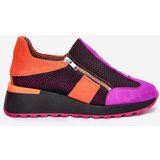 Maciejka Leather Wedge Sneakers Black | ePonuda.com