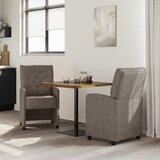  Blagovačke stolice s kotačima 2 pcs Siva 58 x 67 x 97 cm | shoptok.hr