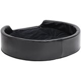  Krevet za pse crni 79 x 70 x 19 cm od pliša i umjetne kože | shoptok.hr