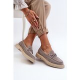 S. BARSKI Women's Suede Moccasins with Flat Heel and Decoration D&A | Shoptok.si