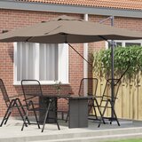 vidaXL Prostoročni Senčnik Taupe Poliester Velik Zložljiv | Shoptok.si
