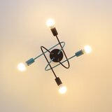  plafonski luster oxford 4xE27/15W/230V crna/tirkizna | Eponuda.com