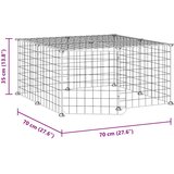  Kavez za ljubimce s 12 panela i vratima crni 35 x 35 cm čelični | Eponuda.com