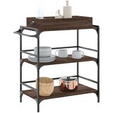  Kolica boja hrasta 81 5x41x92 5 cm konstruirano drvo | shoptok.hr