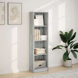 vidaXL Regal za knjige boja hrasta 40x24x143 cm konstruirano drvo | shoptok.hr
