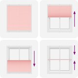  Plisirana roleta ružičasta 120x150 cm širina tkanine 119 4 cm | shoptok.hr