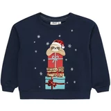 Kids Only Sweater majica 'Yda Xmas' bež / tirkiz / tamno plava / koraljna