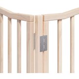 vidaXL Ograda za pse z vrati zložljiva 8 panelov 640 cm topolovina | Shoptok.si