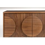 Zuiver Rjava nizka komoda v orehovem dekorju 82x58 cm Groove – | Shoptok.si