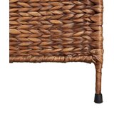 Sobna pregrada s 5 panela smeđa 205 x 180 cm od vodenog zumbula | shoptok.hr