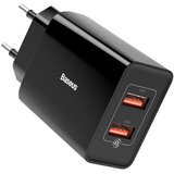Baseus stenski USB polnilec 2 x USB 18 W 3 A Quick Charge 3.0 Cene