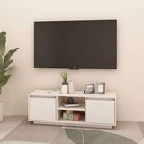 vidaXL TV omarica bela 110x30x40 cm trdna borovina | Shoptok.si