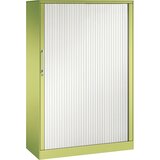 C+P Omara z rolojem ASISTO, višina 1617 mm, širina 1000 mm, rumeno zelene/prometno bele barve | Shoptok.si