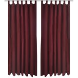 vidaXL 2 kosa bordo satenasih zaves z obročki 140 x 175 cm | Shoptok.si