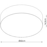Thoro Bela papirnata stropna svetilka &amp;oslash; 60 cm TOP &amp;ndash; Slike