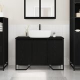 vidaXL Kupaonski ormar za umivaonik Crni hrast 91x35x60 cm Konstruirano drvo | shoptok.hr