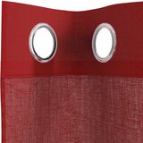 Voile zavjese s ušicama 2 kom crvena boja vina | Shoptok.si