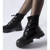 Gemre Black slip-on lace-up Tarces boots | Shoptok.si