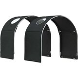  Tunis za krevet 2 pcs Crna 211 x 52 5 x 2 cm Poliester - Crna | shoptok.hr